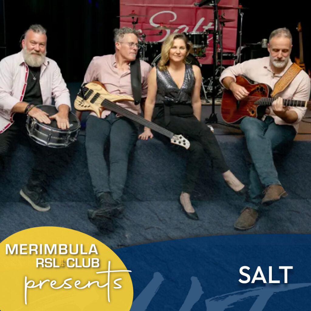 SALT playing live and free at the Merimbula RSL