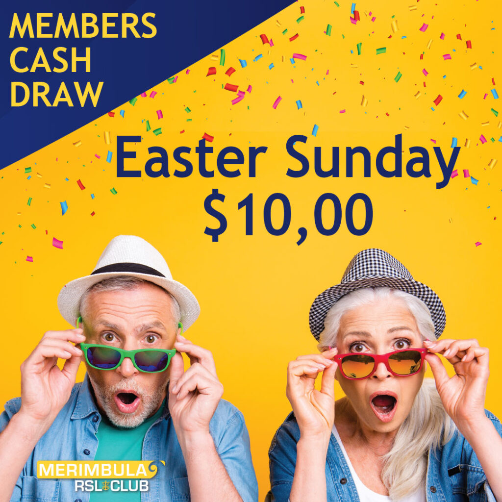 Easter Sunday cash draw