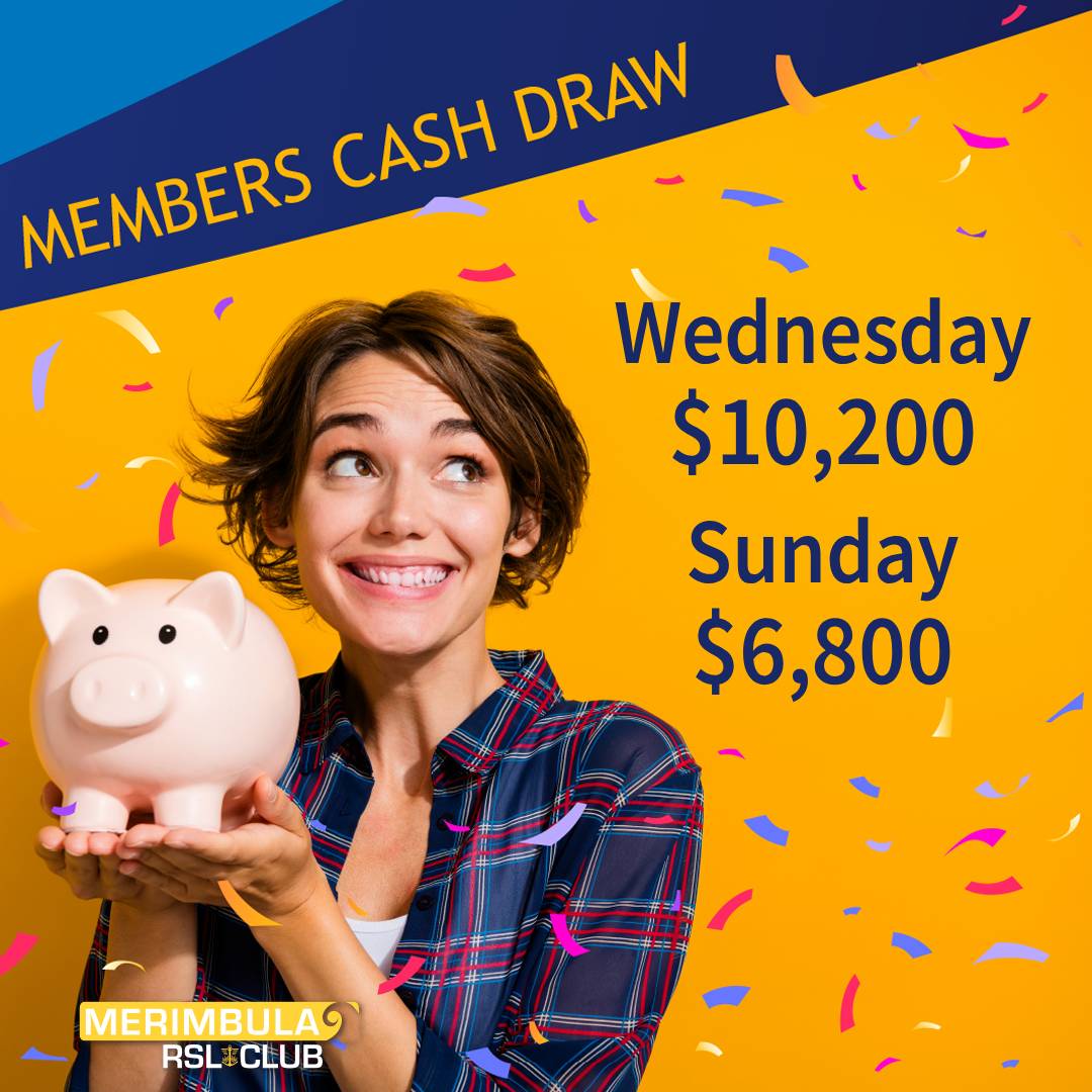 MRSL 2506Members Cash Draw Wed & Sun template new members cash draw