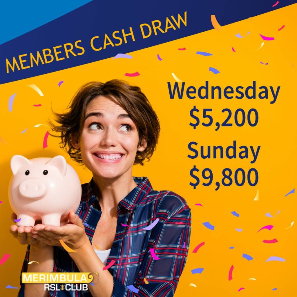 MRSL 3007Members Cash Draw Wed & Sun template new members cash draw